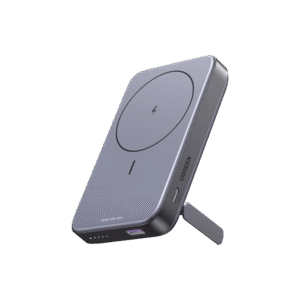 Power Bank MagSafe de 10000mAh NEXODE | 20W | 1 USB-C | 1 USB-A | Carga Rápida bidireccional | Soporta modo Standby | Soporte Plegable | Ultra Delgado | Ultra ligero | Compatible con iPhone 15/14/13/12 | Color Gris.