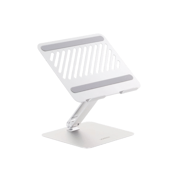 40291-AD-2-l Soporte de Aluminio para Laptop | Ajustable 180° | Soporta Laptops de 10 a 17.3''| Capacidad de Carga 5Kg | Excelente Estabilidad | Diseño Para Alta Disipación de Calor | Altura y Angulo Ajustable | Plegable y Portátil.