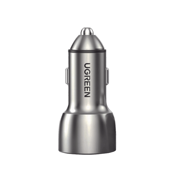 Cargador de Auto 52.5W | Puerto USB-A y USB-C | Carga Rápida | Compatible con Vehículos de 12 y 24 VCD | PD3.0 + QC3.0 | Chip Inteligente | Diseño Compacto Mayor Eficiencia Energética | Caja de Aluminio.