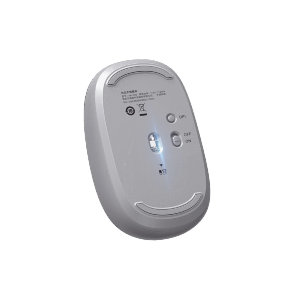 90669-FRENTE-l Mouse Inalámbrico 2.4G 800/1200/1600/2400 DPI | Función de 3 botones | Alcance 10m | Silencioso | Ergonómico | Anti-caída y Anti-interferencias | Batería Alcalina AA incluida | Color Grey.