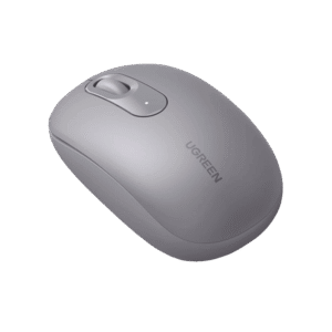 Mouse Inalámbrico 2.4G 800/1200/1600/2400 DPI | Función de 3 botones | Alcance 10m | Silencioso | Ergonómico | Anti-caída y Anti-interferencias | Batería Alcalina AA incluida | Color Grey.