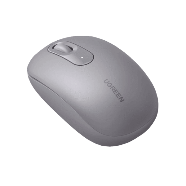 90669-l Mouse Inalámbrico 2.4G 800/1200/1600/2400 DPI | Función de 3 botones | Alcance 10m | Silencioso | Ergonómico | Anti-caída y Anti-interferencias | Batería Alcalina AA incluida | Color Grey.