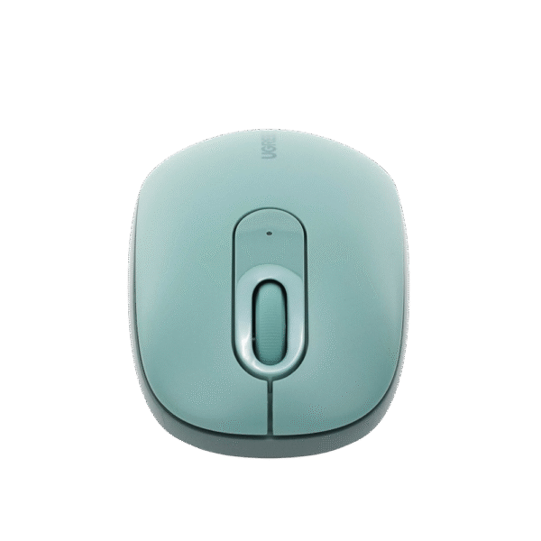 90672-AD-3-l Mouse Inalámbrico 2.4G 800/1200/1600/2400 DPI | Función de 3 botones | Alcance 10m | Silencioso | Ergonómico | Anti-caída y Anti-interferencias | Batería Alcalina AA incluida | Color Green.