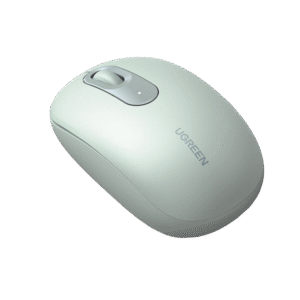 Mouse Inalámbrico 2.4G 800/1200/1600/2400 DPI | Función de 3 botones | Alcance 10m | Silencioso | Ergonómico | Anti-caída y Anti-interferencias | Batería Alcalina AA incluida | Color Green.