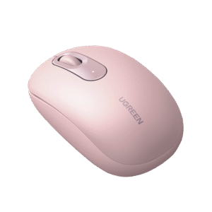 Mouse Inalámbrico 2.4G 800/1200/1600/2400 DPI | Función de 3 botones | Alcance 10m | Silencioso | Ergonómico | Anti-caída y Anti-interferencias | Batería Alcalina AA incluida | Color Dusty Pink.