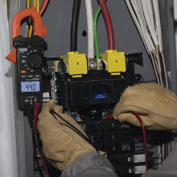 CL120KIT-AD-6-l Kit de Amperímetro de Gancho (400A CA) con Probador de Fase y Divisor (para medir corriente sin cortar el cable).