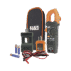 CL120KIT-l Kit de Amperímetro de Gancho (400A CA) con Probador de Fase y Divisor (para medir corriente sin cortar el cable).