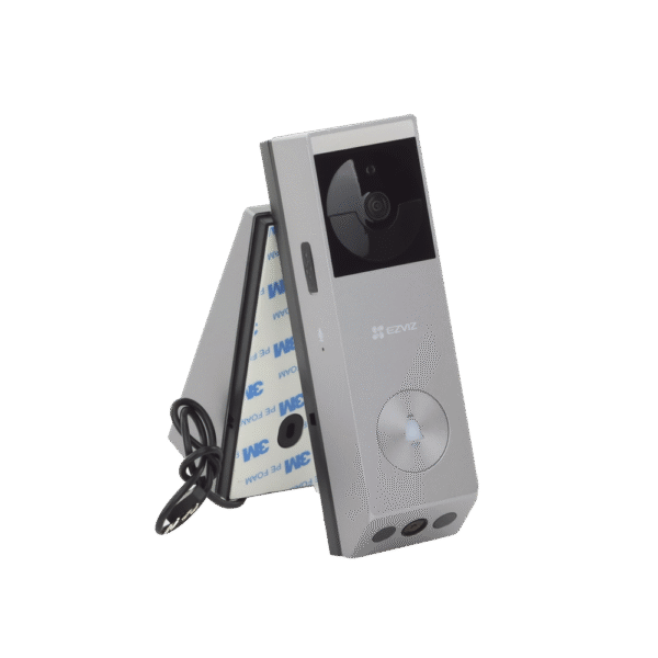 Doorbell de Batería Recargable con Transformador de 5Vcc o Panel Solar (Incluye Panel) / 3 megapíxel / Doble Lente / Protección IP65 / Audio de Dos Vías