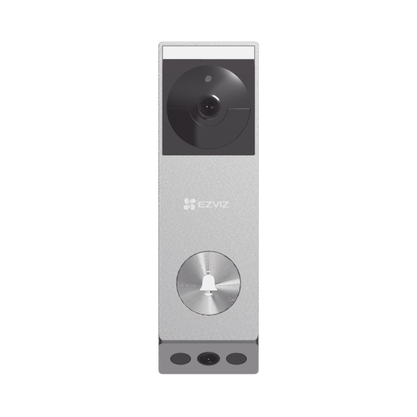 Doorbell de Batería Recargable con Transformador de 5Vcc o Panel Solar (Incluye Panel) / 3 megapíxel / Doble Lente / Protección IP65 / Audio de Dos Vías