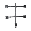 EPS710ED4-l Montaje de Escritorio articulado para 4 monitores de 13 a 27" / Soporta hasta 15 kg / Vesa 75 x 75 / 100 x 100 / Acero