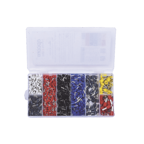 EPTK1200-AD-1-l Juego de 1200 Terminales tipo Casquillo/Ferul para Cable Eléctrico 0.5 a 10.0 mm2.