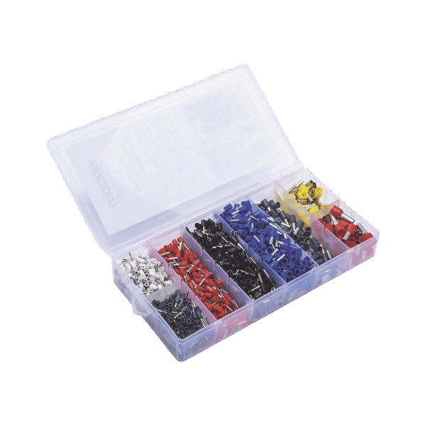 EPTK1200-l Juego de 1200 Terminales tipo Casquillo/Ferul para Cable Eléctrico 0.5 a 10.0 mm2.