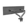 G35NB-AD-4-l Montaje de Escritorio articulado para 2 monitores de 22"-32" / Soporta hasta 15 kg x brazo / Vesa 75 x 75 / 100 x 100 / Acero / Giro: 360°