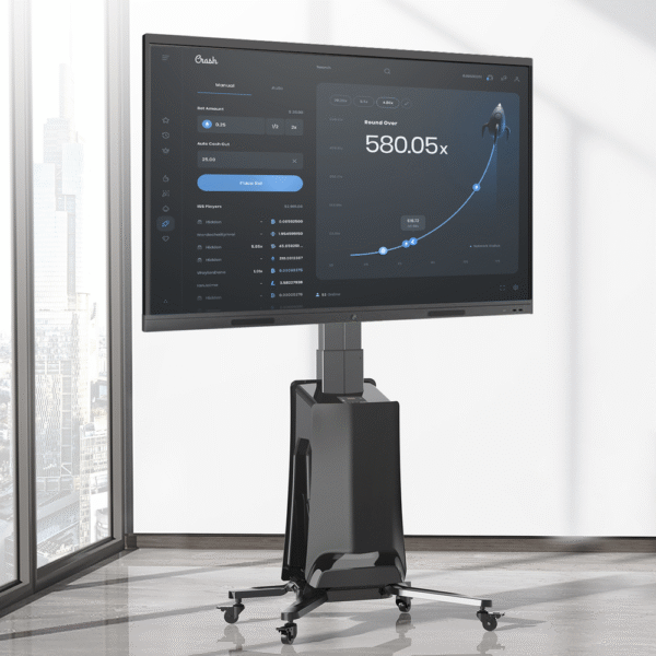 G85NB-AD-1-l MONTAJE DE PISO MOVIL PARA PANTALLAS 55-80IN AJUSTABLE MOTORIZADO