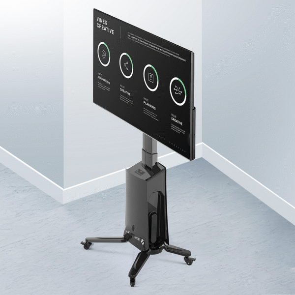 G85NB-AD-3-l MONTAJE DE PISO MOVIL PARA PANTALLAS 55-80IN AJUSTABLE MOTORIZADO
