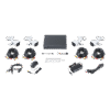 KIT HiLook TurboHD 1080p Exteriores / DVR 4 canales / 4 Cámaras Bala de Metal / H.265+ / 1 Fuente de Poder Profesional / Accesorios de Instalación / App gratis para celular