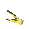 JX1301-AD-2-l Pinza multifuncional Pelacables, con terminal de pestaña, prensado automático de color amarillo.