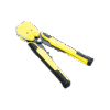 JX1301-l Pinza multifuncional Pelacables, con terminal de pestaña, prensado automático de color amarillo.