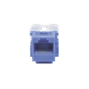 Módulo Jack 110 Cat6, Keystone para faceplate - Color Azul