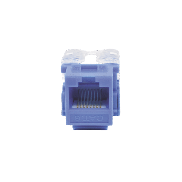 Módulo Jack 110 Cat6, Keystone para faceplate - Color Azul