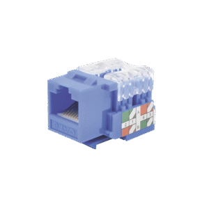 LPKJ601BU-l Módulo Jack 110 Cat6, Keystone para faceplate - Color Azul