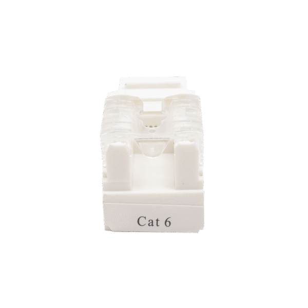 LPKJ601WH-AD-1-l Módulo Jack Keystone Cat6 con terminación 110 (Punchdown) para faceplate - Color Blanco