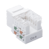 LPKJ601WH-AD-3-l Módulo Jack Keystone Cat6 con terminación 110 (Punchdown) para faceplate - Color Blanco
