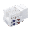 LPKJ601WH-AD-4-l Módulo Jack Keystone Cat6 con terminación 110 (Punchdown) para faceplate - Color Blanco