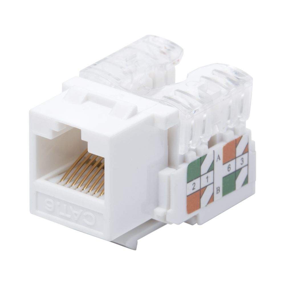 Bote con 100 Piezas de Plug Modular RJ45 Cat6 sin blindaje, chapado de oro a 30 micras para durabilidad extrema