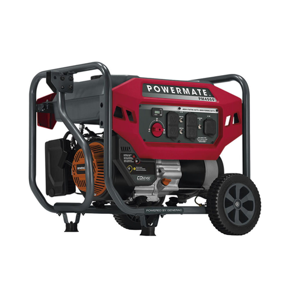 PM4500-l Generador a Gasolina / Planta de Emergencia 3kW (7HP), 110Vca, Encendido de Jalón, Jaula con Ruedas para Fácil Traslado