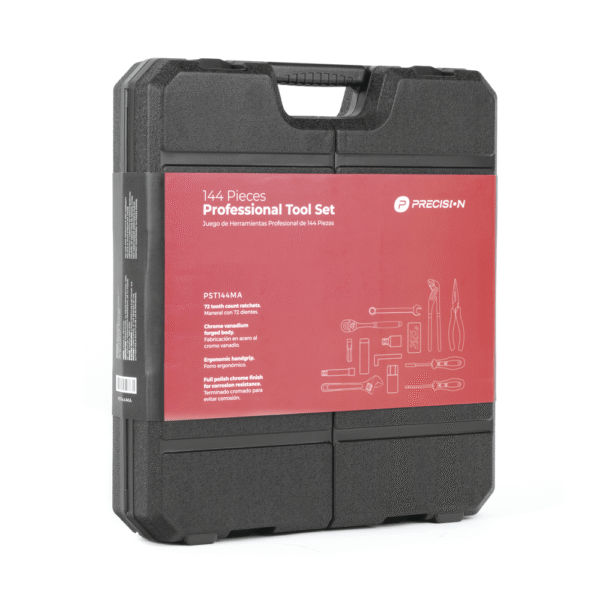 PST144MA-AD-1-l Juego de Herramientas con 144 piezas totales. Pulgadas + Milimétricas. Presentación Maletín. (copia)