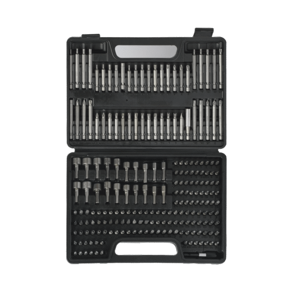 PSTC01003-LAT-DER-l Juego de 208 Puntas para Taladro Entrada Hexagonal 1/4". Incluye Estuche.