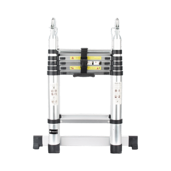 Escalera Telescópica de Aluminio Tipo Tijera de 1.9 + 1.9 Metros de Altura