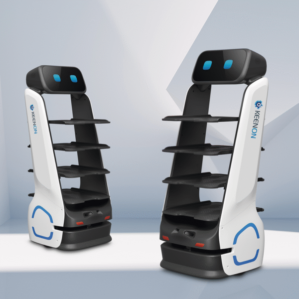 T9LS-AD-4-l Robot Autonomo para Servicio de Meseros Ubicado por SLAM (Laser) / Mejora el Servicio al Cliente / Soporta 10 Kgs por Charola / Ideal para Restaurantes, Cafeterias, Hospitales, Salones de Eventos
