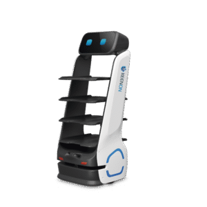 Robot Autonomo para Servicio de Meseros Ubicado por SLAM (Laser) / Mejora el Servicio al Cliente / Soporta 10 Kgs por Charola / Ideal para Restaurantes, Cafeterias, Hospitales, Salones de Eventos