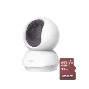 TAPOC200_HS32-l Kit de Cámara IP Wi-Fi / Incluye 1 Pieza Modelo TAPOC200 / 2 Megapixel / Utiliza La App Tapo / 1 Memoria Micro SD Hiksemi Modelo HS-TF-E1/32G