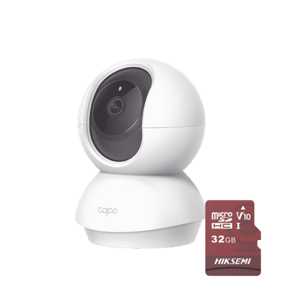 Kit de Cámara IP Wi-Fi / Incluye 1 Pieza Modelo TAPOC200 / 2 Megapixel / Utiliza La App Tapo / 1 Memoria Micro SD Hiksemi Modelo HS-TF-E1/32G