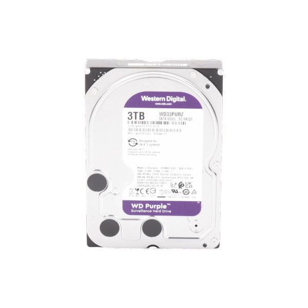 Disco Duro PURPLE de 3TB / 3 AÑOS DE GARANTÍA / Para Videovigilancia