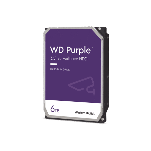 WD64PURZ-l Disco Duro PURPLE de 6TB / 3 AÑOS DE GARANTÍA / Para Videovigilancia