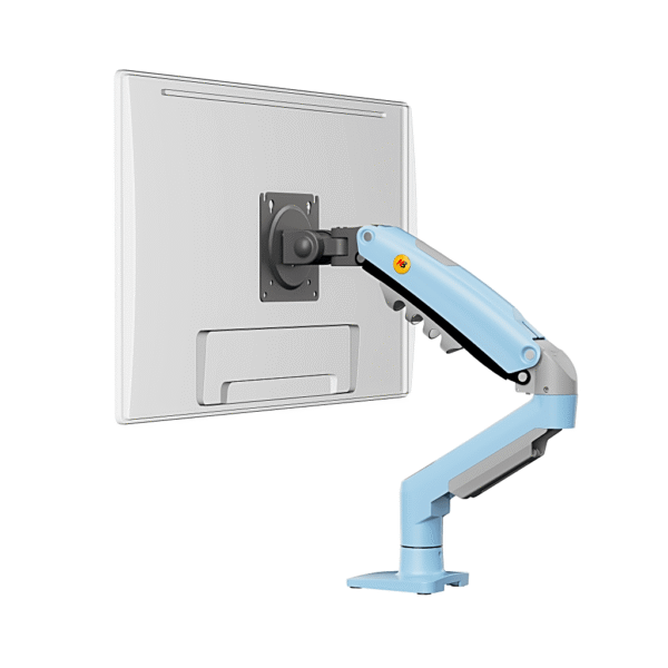 portada_0S1000 (2) Brazo Ajustable para Monitor Ergonómico / Compatible con Monitores de 17" - 30" / Capacidad de Peso hasta 9 kg / Rotación 360° / Inclinación +85° a -30° / Giro 180° / Ajuste de Resorte de Gas / Color Azul