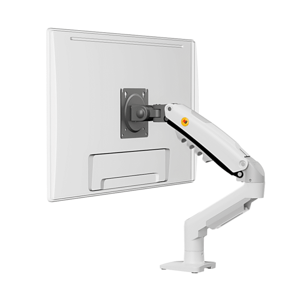 portada_0S1000 Brazo Ajustable para Monitor Ergonómico / Compatible con Monitores de 17" - 30" / Capacidad de Peso hasta 9 kg / Rotación 360° / Inclinación +85° a -30° / Giro 180° / Ajuste de Resorte de Gas / Color Blanco