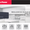 Regulador De Voltaje para Línea Blanca de 2500VA/1500W, Entrada NEMA 5-15P, Con 1 Salida NEMA 5-15R y Supresión de Picos a 245 Joules